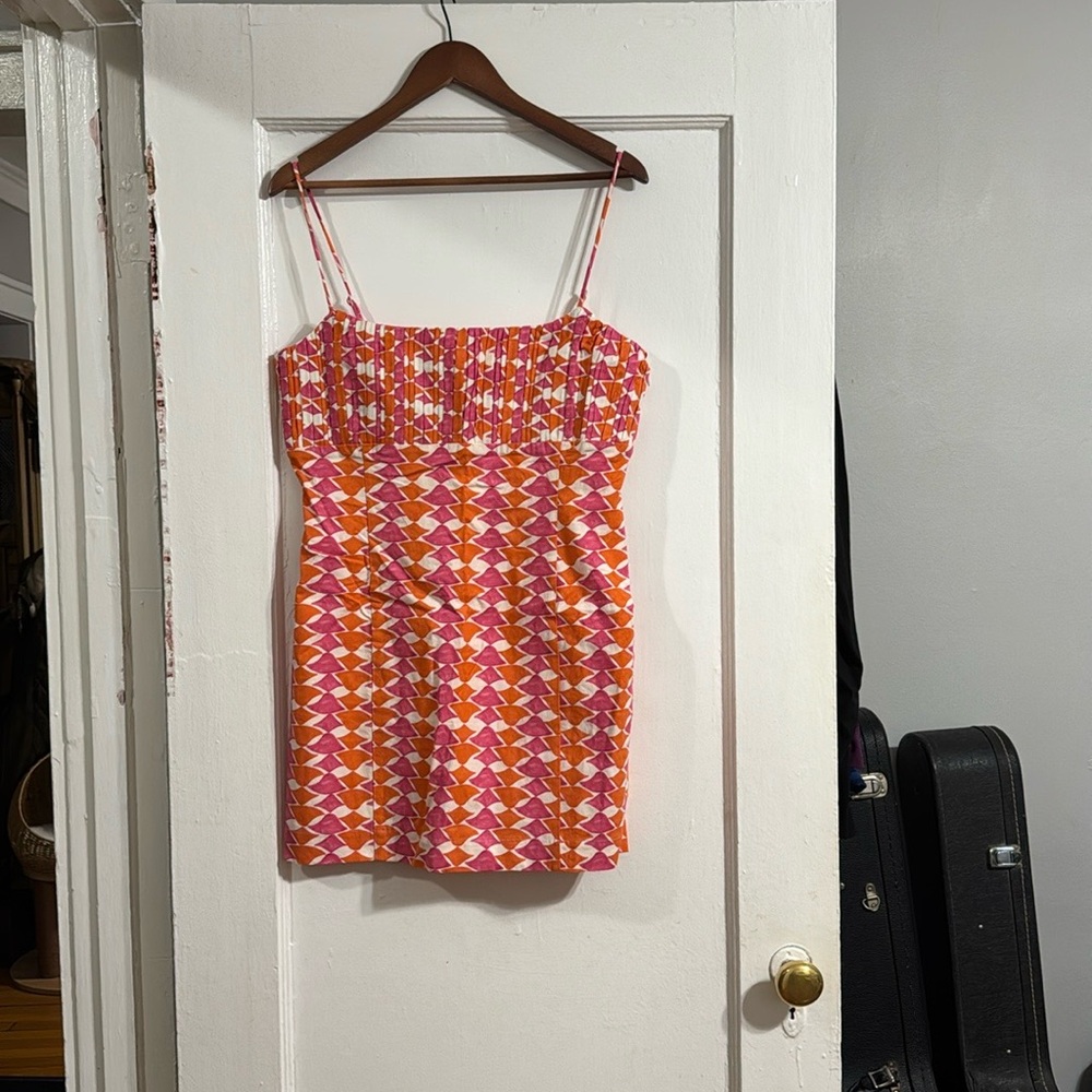 ✨ Anthropologie Ophelia Sleeveless Linen Slim Mini Dress - Picture 5 of 9